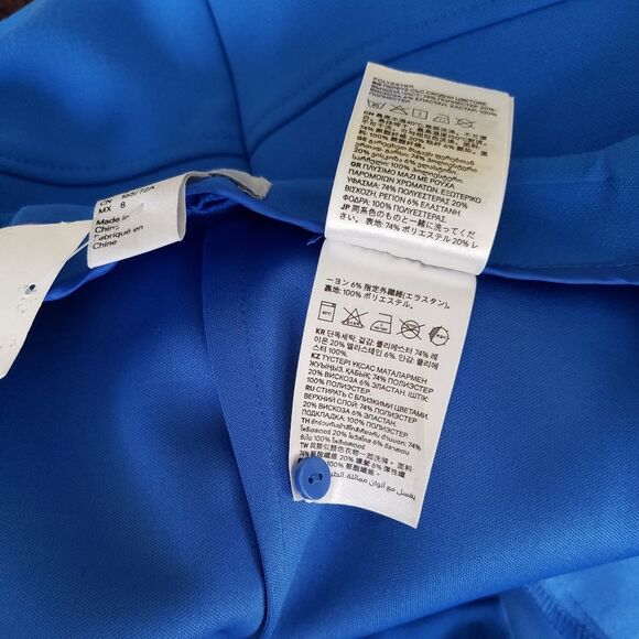 H&M Faux Wrap Asymmetric Mini Skirt with Silver Tone Hardware Accent Design - Picture 10 of 10